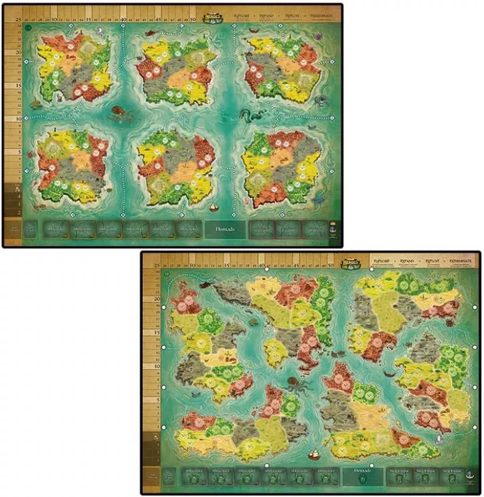 Heroes of Land, Air & Sea: Two Worlds Game Board Mat-资料图